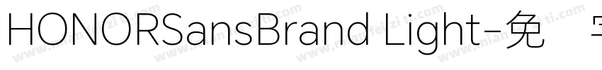 HONORSansBrand Light字体转换